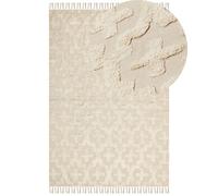 Cotton Area Rug 160 x 230 cm Beige ITANAGAR