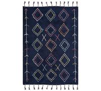 Rug CORUM Black 160 x 230 cm Cotton