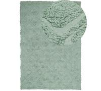 Cotton Area Rug 160 x 230 cm Green HATAY