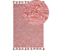 Rug NIGDE Red 160 x 230 cm Cotton