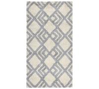 Cotton Area Rug 80 x 150 cm Beige and Grey NEVSEHIR