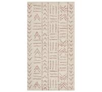 Cotton Area Rug 80 x 150 cm Beige and Pink EDIRNE