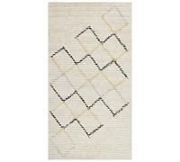 Rug TEZPUR Beige 80 x 150 cm Cotton