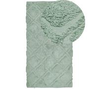 Cotton Area Rug 80 x 150 cm Green HATAY