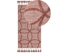 Rug KIRSEHIR Red 80 x 150 cm Cotton