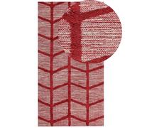 Rug SIVAS Red 80 x 150 cm Cotton