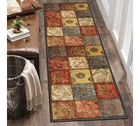 Cotton Area Rugs, Hall Runner Pet Friendly Anti Fatigue Non Slip, Carpet Protector Heavy Duty for Hallway, Kitchen, Corridor - R-6 50x120cm