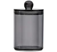 Cotton Ball Container, Dispenser Swabs, Black Transparent Holder for Modern Bathroom Organizer Swabs | Multipurpose Outdoor Indoor Utility Sl urable