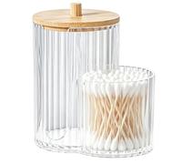 Cotton Ball Holder Transparent Dustproof Storage Tins for the