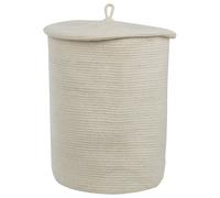 Beliani Basket SILOPI Cotton Off-White, White