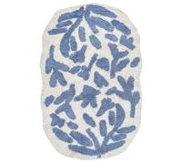 Beliani Bath Mat Derik Blue 60 X 90 Cm Cotton, Blue