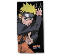 Cotton beach towel Educa Borras Naruto Shippuden Noir 140x70 cm