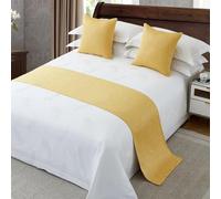 Cotton Bed Runner for Foot of Bed Bed Light End Towel Cover Bedding Protection Bedspread Throw Decor Bed Scarf for Hotel Bedroom,B- 1.2m bed 50 * 180cm