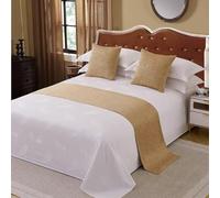 Cotton Bed Runner for Foot of Bed Bed Light End Towel Cover Bedding Protection Bedspread Throw Decor Bed Scarf for Hotel Bedroom,I-Pillowcase (one)