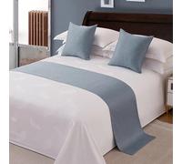 Cotton Bed Runner for Foot of Bed Bed Light End Towel Cover Bedding Protection Bedspread Throw Decor Bed Scarf for Hotel Bedroom,A- Pillowcase pillow core (one)