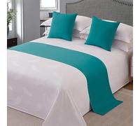Cotton Bed Runner for Foot of Bed Bed Light End Towel Cover Bedding Protection Bedspread Throw Decor Bed Scarf for Hotel Bedroom,D- Pillowcase pillow core (one)