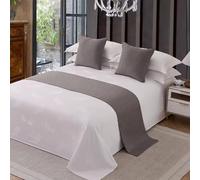 Cotton Bed Runner for Foot of Bed Bed Light End Towel Cover Bedding Protection Bedspread Throw Decor Bed Scarf for Hotel Bedroom,F-Pillowcase (one)