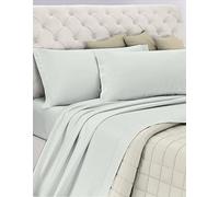 Cotton Bed Set, 100% Breathable Cotton Free of Harmful Substances, Certified Quality Standard 100 by OEKO-TEX Confidence in Textile, Double Bed, White Design, Designed in Italy