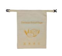 Cotton Beeswax Bread Bag with Zip, Beeswax Bread Bags with Zip for Sourdough, Cotton and Beeswax Bread Bag Keeps Bread Fresh, for Kitchen and Bakers (A*Removable)