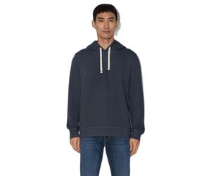 Cotton Blend Hoodie with Logo Print s.Oliver Bleu XL