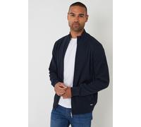 Cotton Blend Zip Up Funnel Neck Cardigan Threadbare Navy XL