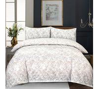 COTTON BLISS 3 Piece 100% Cotton 200 Thread Count Hypoallergenic Single Bedding Set - Single Duvet Cover, Single Fitted Sheet & Pillow Case - Soft & Breathable Sheet for Mattress Topper & Beds