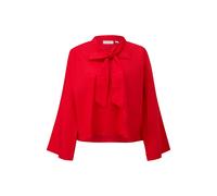 Cotton Blouse with High Collar and Wide Sleeves Women COMMA Rouge 34