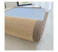 Cotton Border Herringbone Natural Jute Area Rug 50 * 150cm - Durable Flatweave Mat Sisal Living Room Hallway Carpet Runner, Kitchen Entrance Rugs