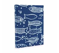 Cotton Bound Notebooks 20x15cm - 96 pages - Indigo Fish