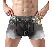 Cotton Boxers for Men Loose Fit Woven Boxers, Ultra Soft Breathable & Stretchy Fabric for All-Day Comfort, Ergonomic Fit, Unique Design Mens Underwear Trunks Underwear Men