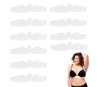 Cotton Bra Inner Liners - 10 Pieces of Chest Sweat Protectors | Reusable Washable Moisture Absorbing Women Warm Weather Yoga Sport Exercise