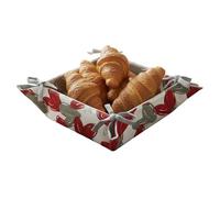 Cotton Bread Basket for Table Bread - Baskets with Different Patterns, Table Bread Bin 20 x 20 x 9 cm