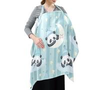 Cotton Breastfeeding Boss Multi-Use Cover Cute Cartoon Pandas Moon