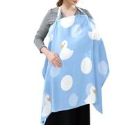 Cotton Breastfeeding Boss Multi-Use Cover Gothic Style Duck Baby Blue