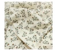 Cotton Broderie Fabric Cotton Crepe Fabric Double Seersucker Gauze DIY Sewing Patchwork Blanket Pillowcaes Clothes Pajamas for Baby for Dress(200x135cm)
