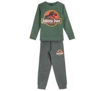 Cotton Brushed 2 Pieces Jurassic Park Dark Green - 5 Years | MALE CERDà