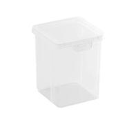Cotton Bud Holder - Transparent Cotton Storage Box, Multi-Purpose Organiser for Cotton Buds and Cotton Balls, Durable Cosmetic Storage Container for Bathroom Vanity and Bathroom