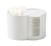 Cotton Bud Storage Box, Cotton Bud Dispenser | Qtip Dispenser for Cotton Pads Double Hole, Cotton Pad Dispenser, Portable Toothpick Holder, PE Container