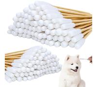 Cotton Buds for Dogs, Ear Sticks, Dogs, 2 Sizes, Ear Cleaner, Cotton Buds for Dogs, Cats, Horses, Teeth Cleaning, Ear Cleaning (Pack of 200, 15.12 cm)