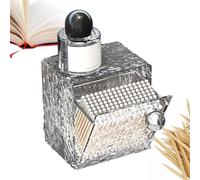 Cotton Buds Storage Box - Drill-Free Stylish Dispenser, Wall-Mounted Storage for Cotton Balls, for Storing Lipsticks, Eyeshadow, Hair Clips in the Bathroom, Bedroom