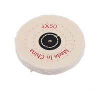 Cotton Buffing Wheel 150mm White Soft Polishing Mop for Drill Press Rotary Tool Car Waxing Restoration 16mm for arbor Size(100mm(4inch))