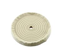 Cotton Buffing Wheel,1pcs Buffing Polishing Whee White Cloth Dia 75/100/125/150/180/200/250/300mm For Jewelry Scratch Removal(D100mm*ID16mm)