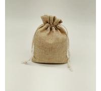 Cotton Burlap Drawstring Storage Pouch, Jute Burlap Drawstring Party Favor Bags Multiple Sizes Pack Of 10-1000 pcs(Cotton Rope 13x18cm,20lot(200pcs))