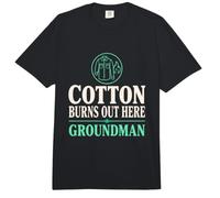 Cotton Burns Out Here Groundman Arc Flash Flame Resistant Comfort Colors Adult Heavyweight T-Shirt