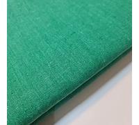 Cotton Calico Canvas Natural *New* 25 Color Craft Patchwork Fabric Material 58" (Emerald Green, 1 Meter)