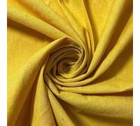 Cotton Calico Canvas Natural *New* 25 Color Craft Patchwork Fabric Material 58" (Mustard, 1 Meter)