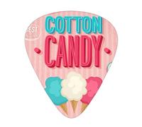 Cotton Candy 12-Pack Guitar Picks Set â€“ Unique Single-Sided Printed Picks With Abs Material For Acoustic, Electric Guitars & Ukuleles