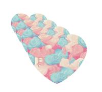 Cotton Candy Car Air Fresheners Cards Set of 4 Pieces Personalized Car Fresheners Gifts for Men Women Auto Aromatherapy Tablets Hanging Scented Cards for Wardrobe Bathroom