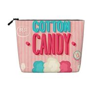 Cotton Candy Cosmetic Bag - Single Layer Large Capacity Travel Organizer, Daily Organizer with Zipper