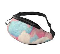 Cotton Candy Fanny Pack for Men Women Fashion Waist Packs Travel Crossbody Bag With Adjustable Strap Everywhere Belt Bag Waterproof Chest Bags Cycling Bum Bag Wallet